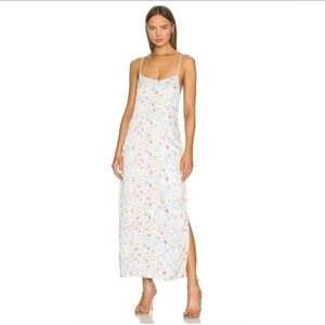 SOMETHING NAVY DRESS FLORAL Blue